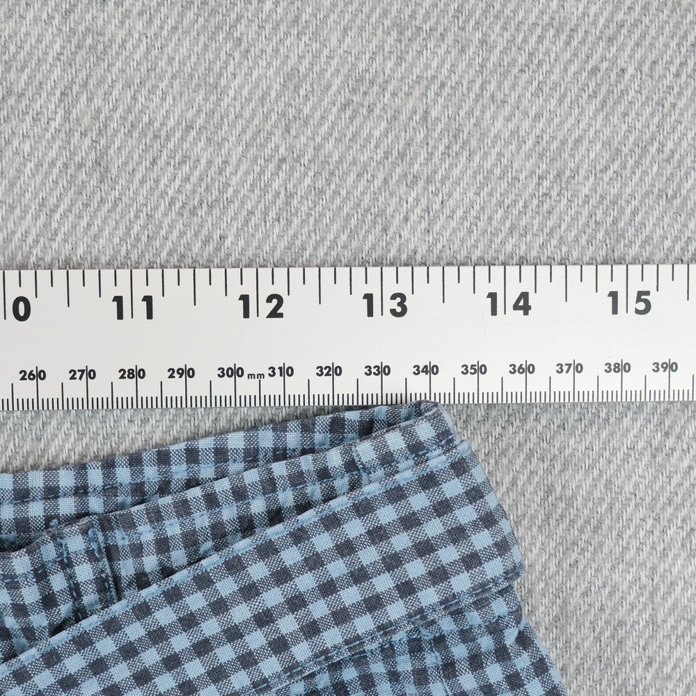 Sundance Pants Womens 4 Blue Gingham Ankle Linen Cotton 27 Waist 25.5 Inseam - Picture 15 of 15